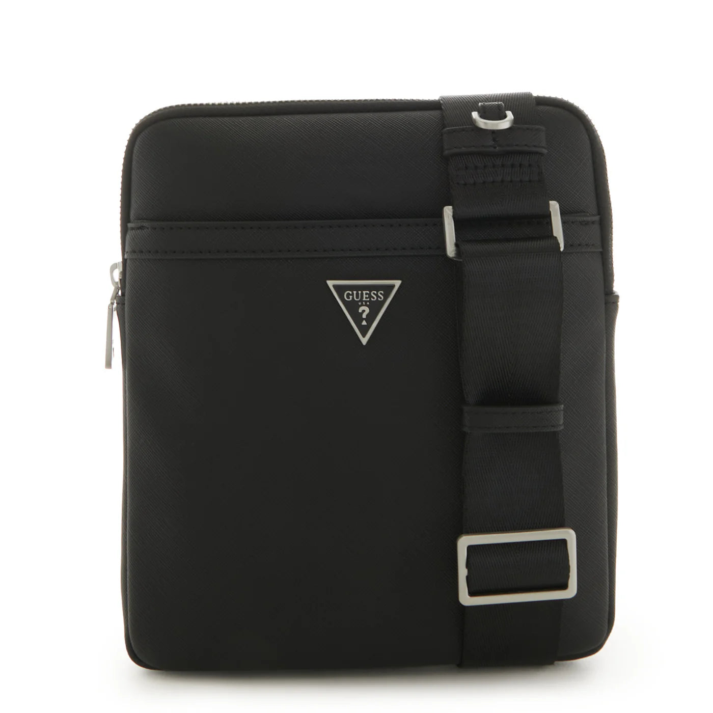 Certosa Saffiano Smart Crossbody Bag | Black - HMECSA P3123 BLA
