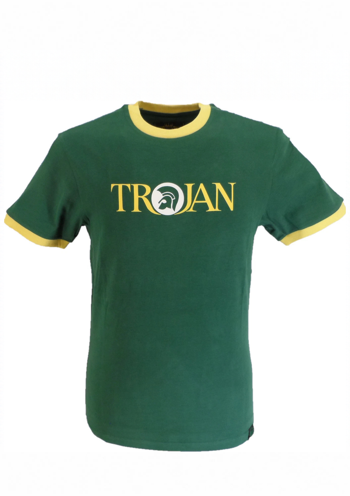 TROJAN Round Neck Logo T-Shirt / Green - TC-1014