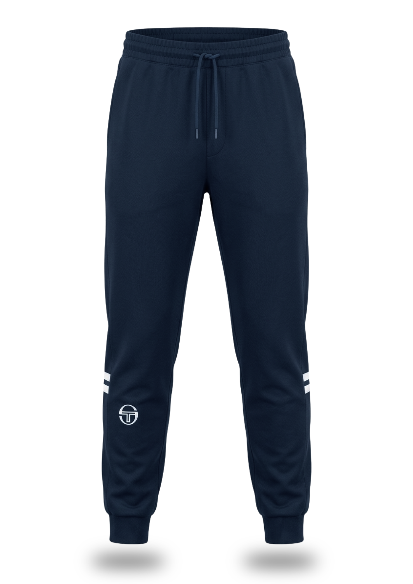 Clique Sergio Tacchini New Reno track top in maritime blue with adrenaline ruch and white details, shown with matching track pants.