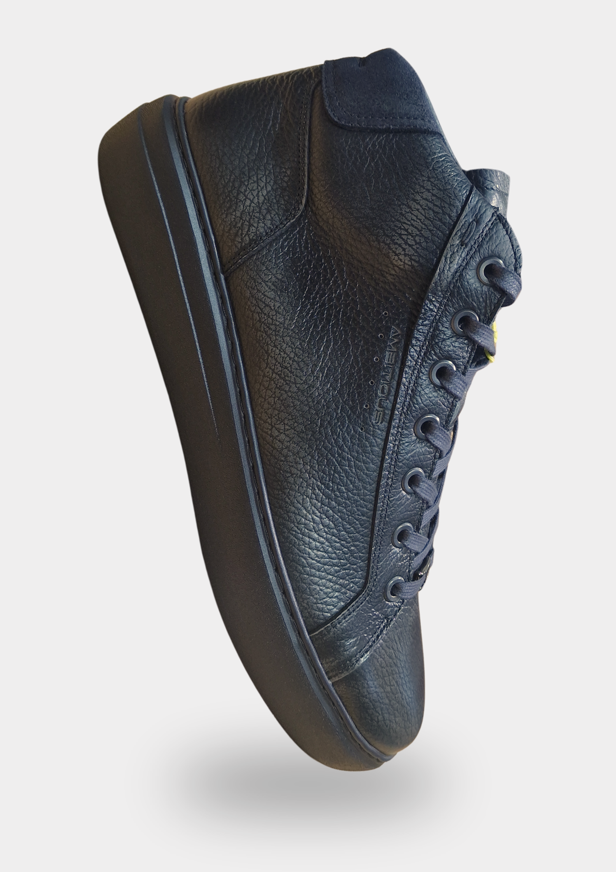 Ambitious Shoes | Leather Mid-Top Sneakers — Black (14492-7626AM)