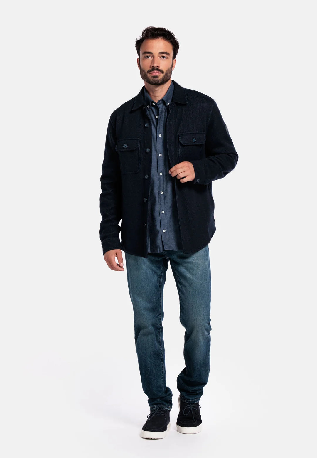 Giordano Taranto Classic Wool Overshirt - Blue (527515-60)