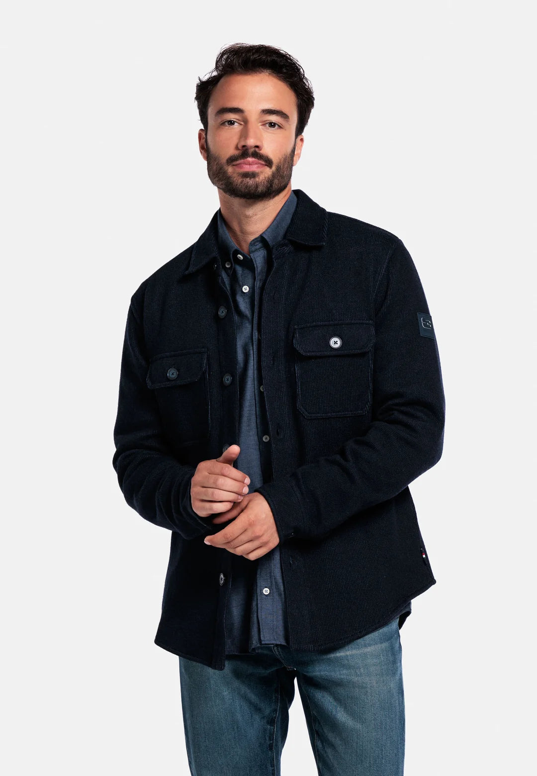 Giordano Taranto Classic Wool Overshirt - Blue (527515-60)