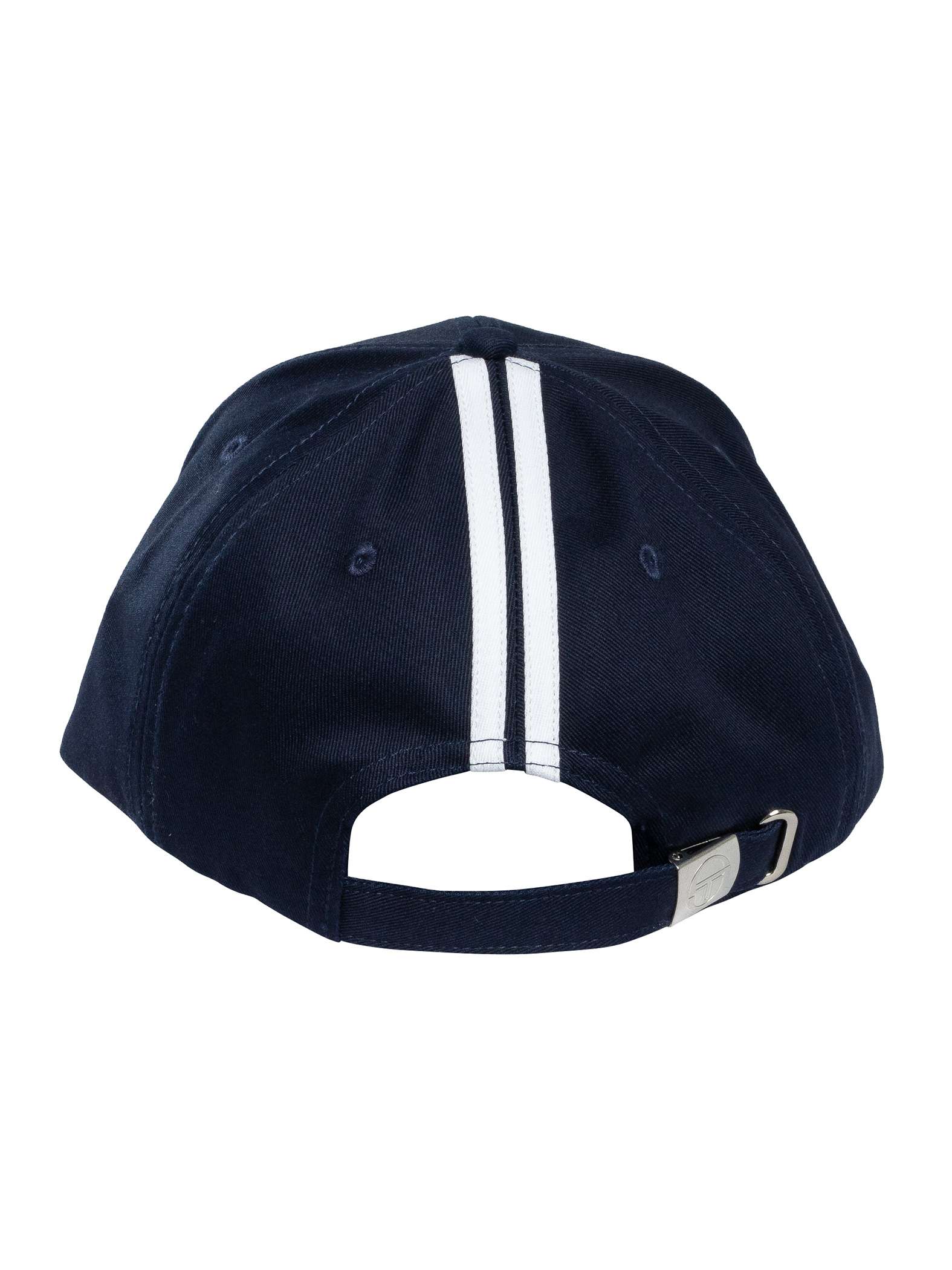 Clique Sergio Tacchini Cortona peaked cap in maritime blue and white, featuring a classic design and adjustable strap.