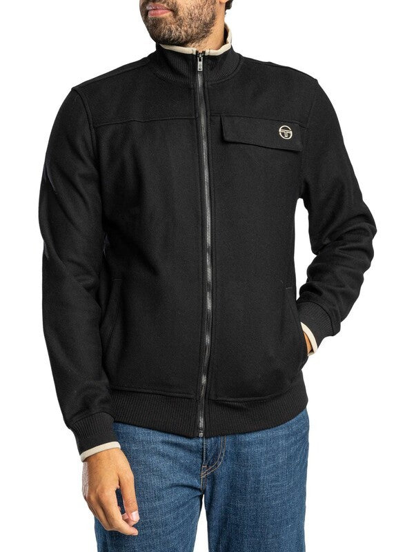 Sergio Tacchini Giulio Track Top - Black (STM21312-160)