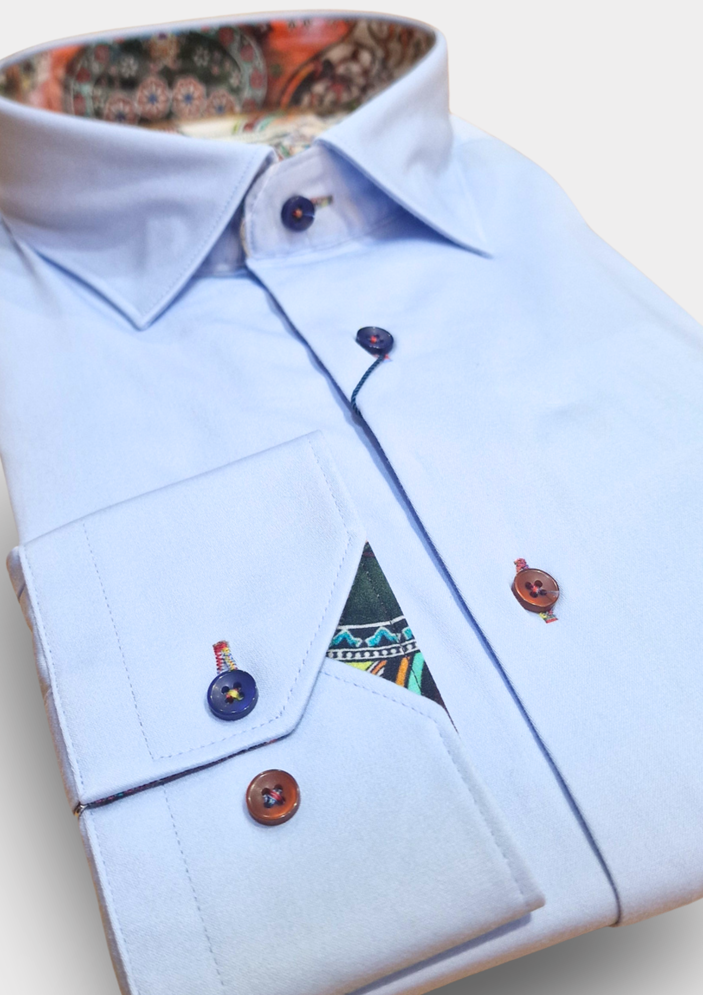 GIORDANO - Classic Cotton Shirt | Light Blue | 627812-61