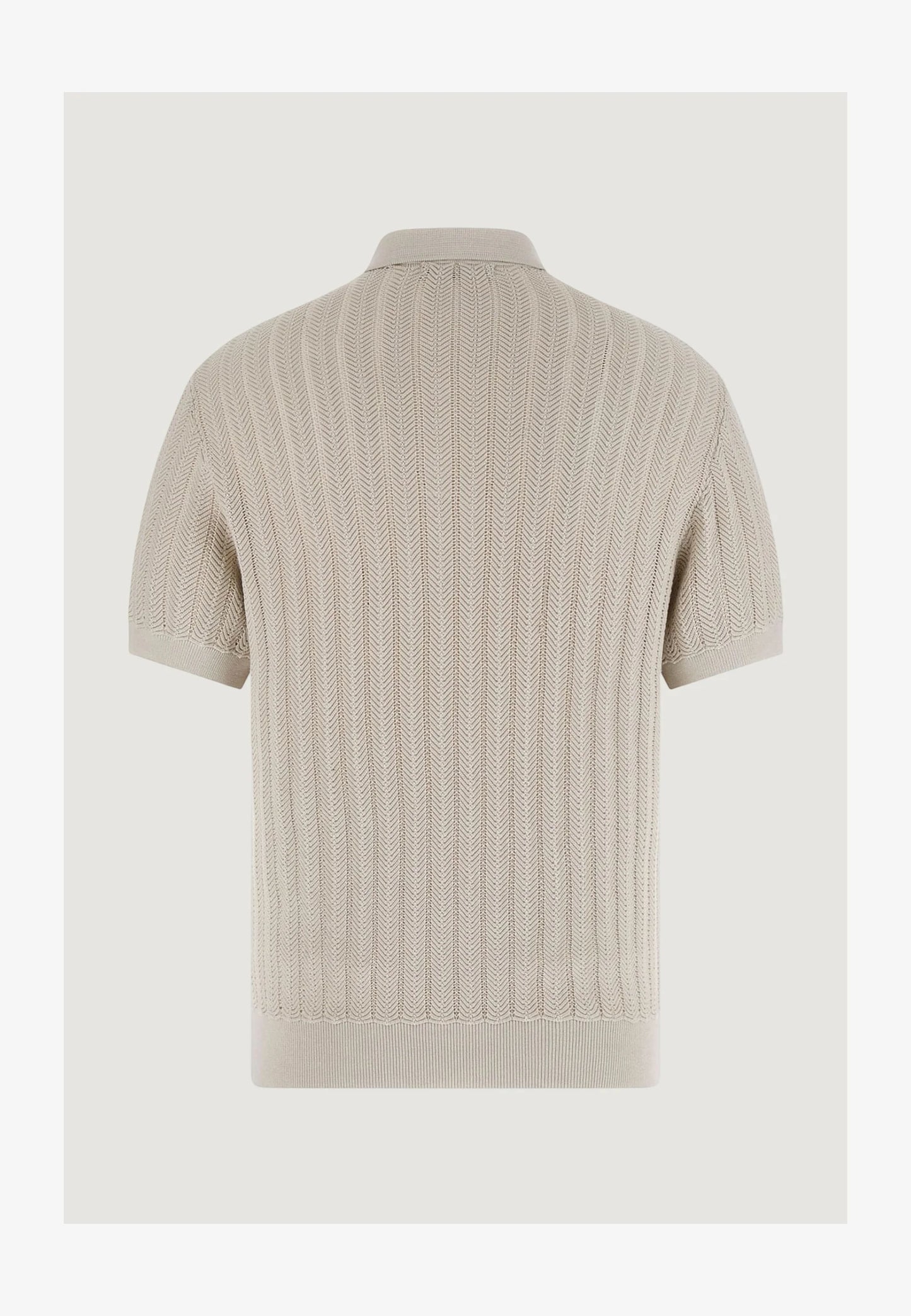 Guess Lonny Lonny Polo SS Harringbone Knit Polo shirt | Beige-Chiaro- M6GR05 Z0558