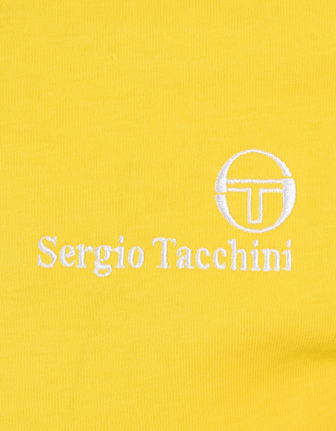 Clique Sergio Tacchini Rainer T-shirt in cyber yellow and fern green, featuring a casual design and bold color blocking.