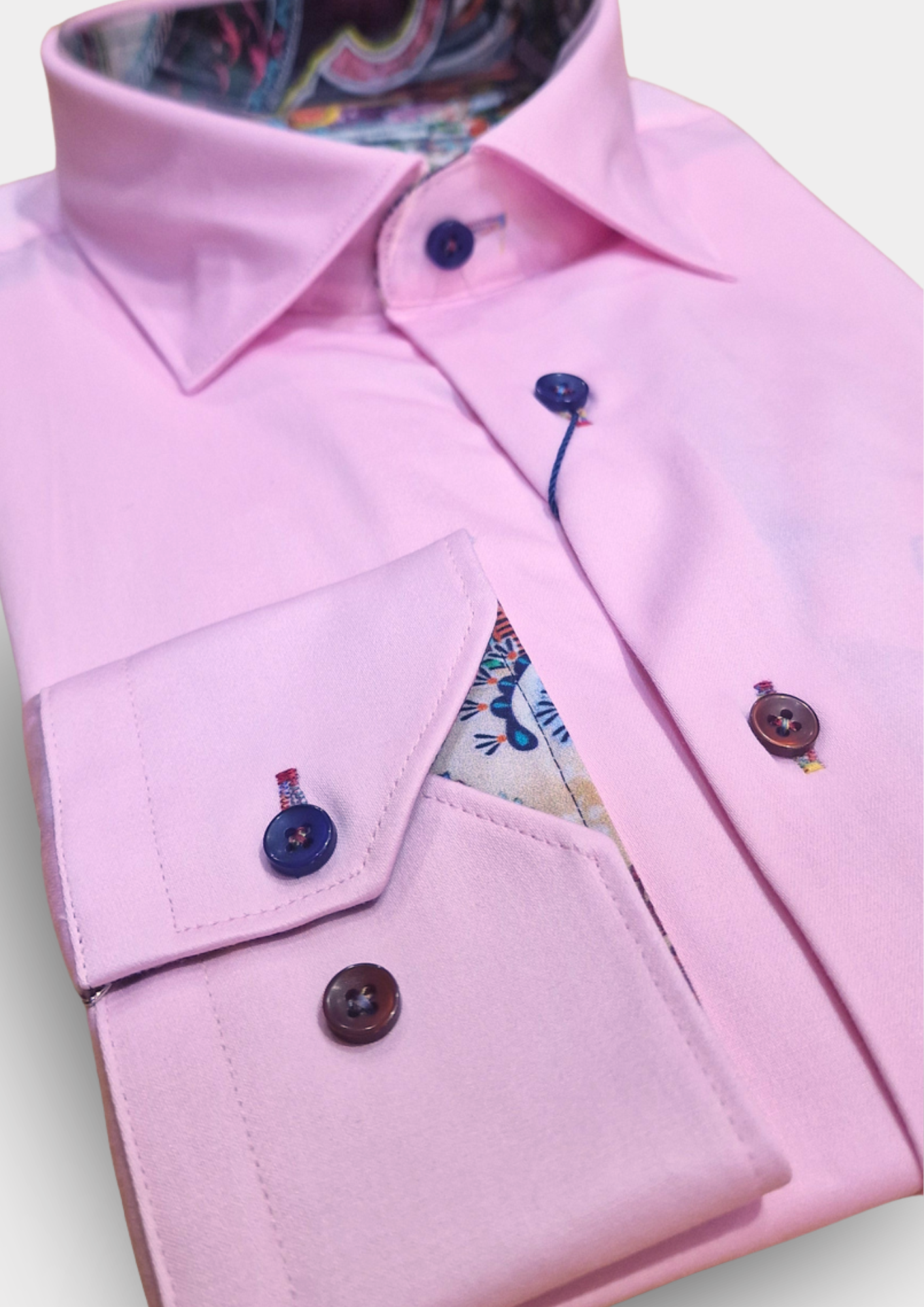 GIORDANO - Classic Cotton Shirt | Light Pink | 627812-50