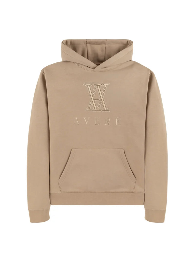 AVERE - AMIATA STONE ZIP THROUGH HOODIE - SIGNATURE | BEIGE - AVERE-AMI-BEI
