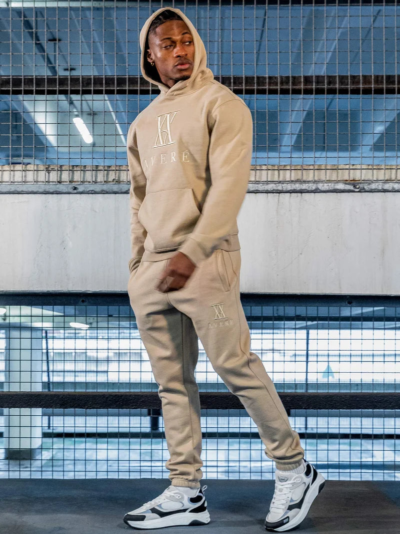 AVERE - AMIATA STONE ZIP THROUGH HOODIE - SIGNATURE | BEIGE - AVERE-AMI-BEI