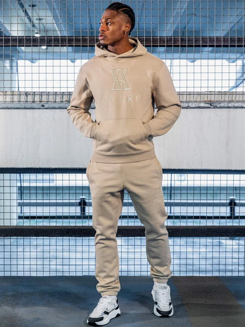AVERE - AMIATA STONE ZIP THROUGH HOODIE - SIGNATURE | BEIGE - AVERE-AMI-BEI