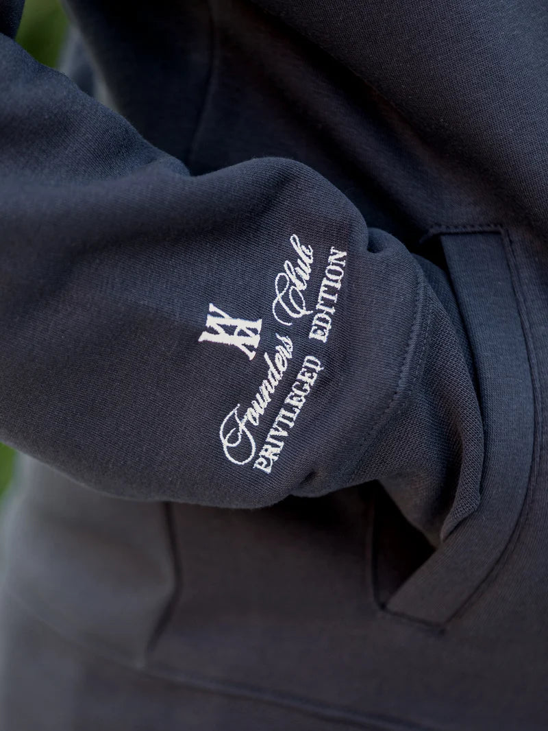 AMIATA BLACK ZIP THROUGH HOODIE - SIGNATURE | BLACK - AVERE-AMI-BLK