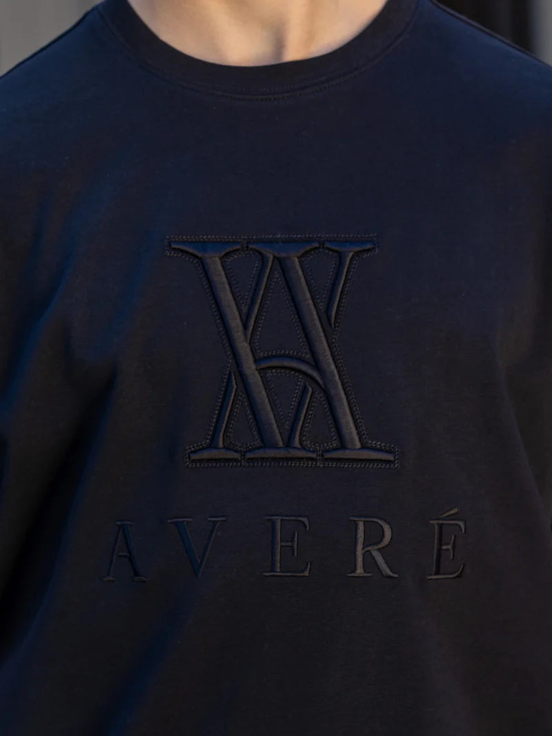 MILETTO LOGO BLACK T SHIRT - SIGNATURE | BLACK - AVERE-MIL-BLK