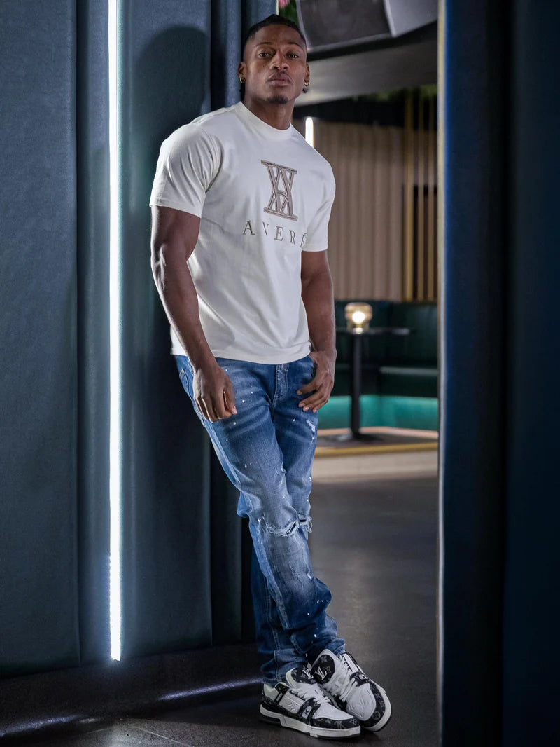 MILETTO LOGO WHITE T SHIRT - SIGNATURE | WHITE - AVERE-MIL-WHT