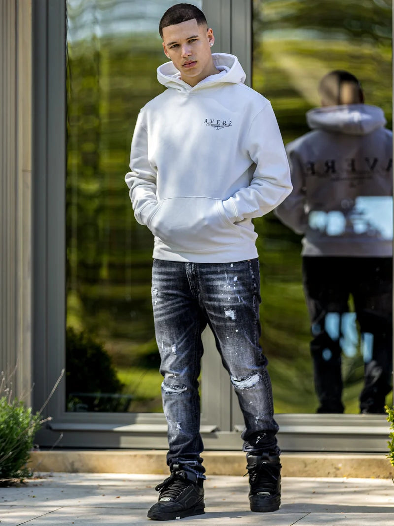 VELINO SIGNATURE WHITE HOODIE - SIGNATURE | WHITE - AVERE-VEL-WHT