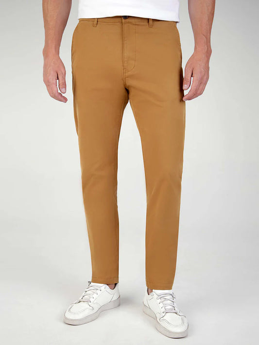 MISH MASH Chino Trouser - Tapered Fit Cotton Bromley / Tobacco - 1984BROto6