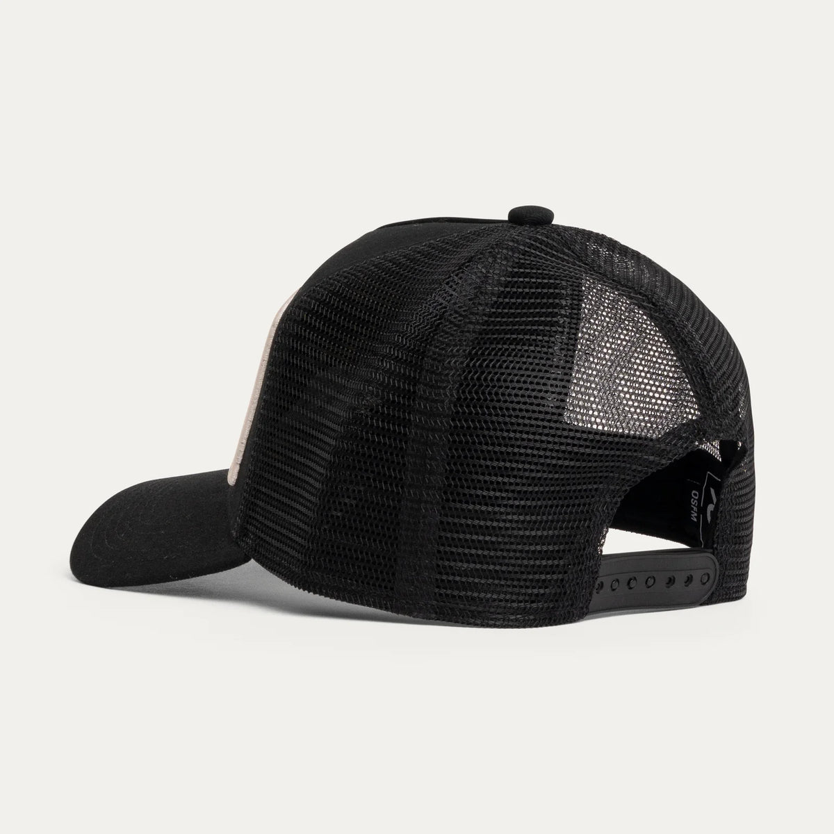 Christian Rose | Vinyl Plate Trucker Cap — Black / White (CR011BW)