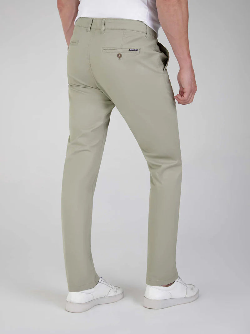 MISH MASH Chino Trouser - Tapered Fit Cotton Bromley / Desert Sage - 1984BRMsa4