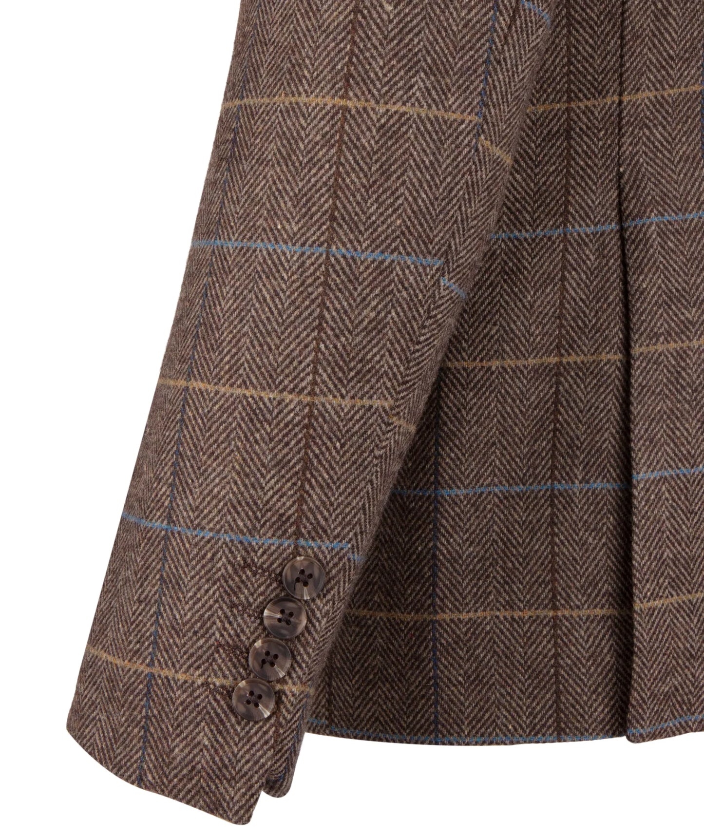 Fratelli Sergio - 3 Pcs Tweed Suit | Brown - FJK1086