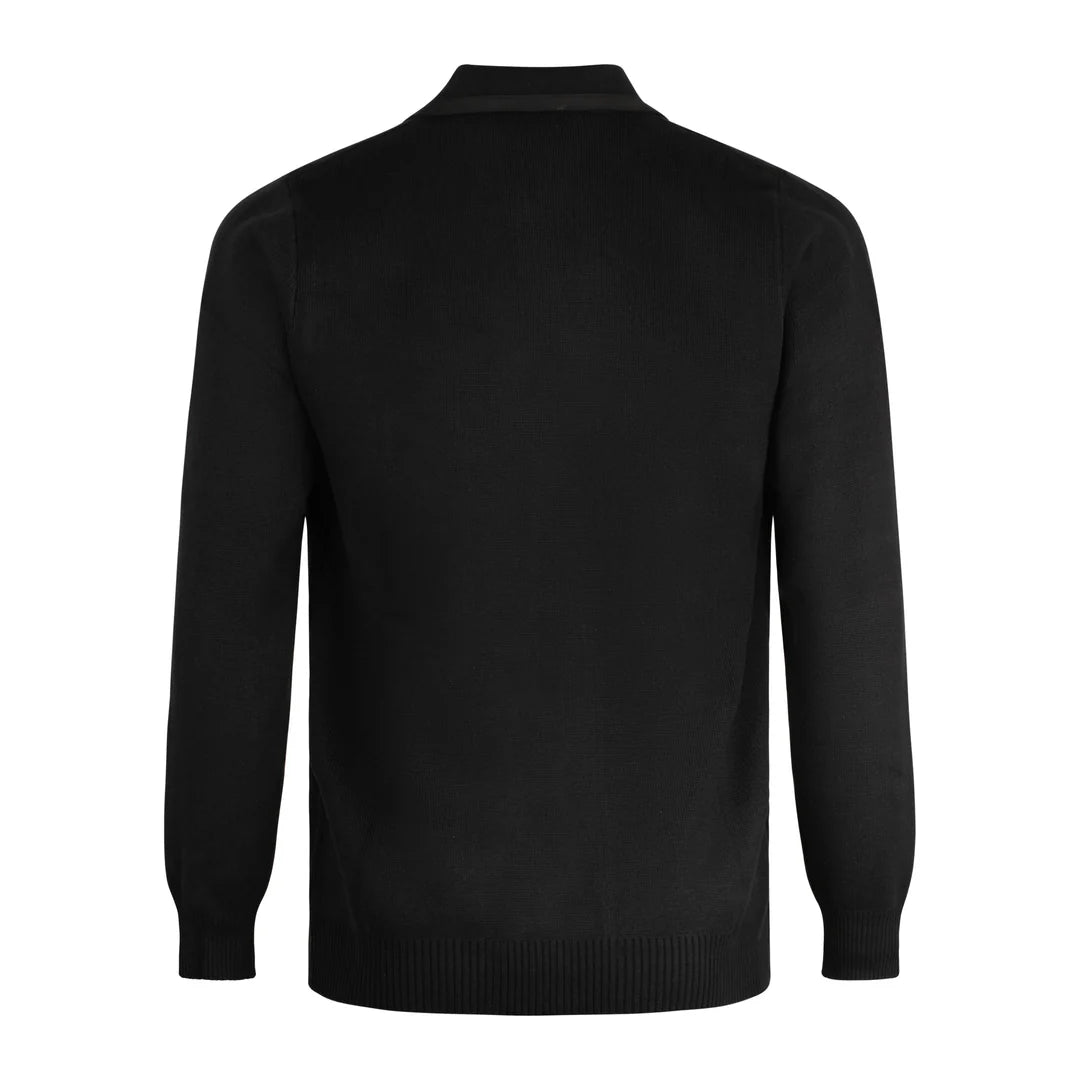 GABICCI Everett Vintage Knit Shirt | Black - V53GM29