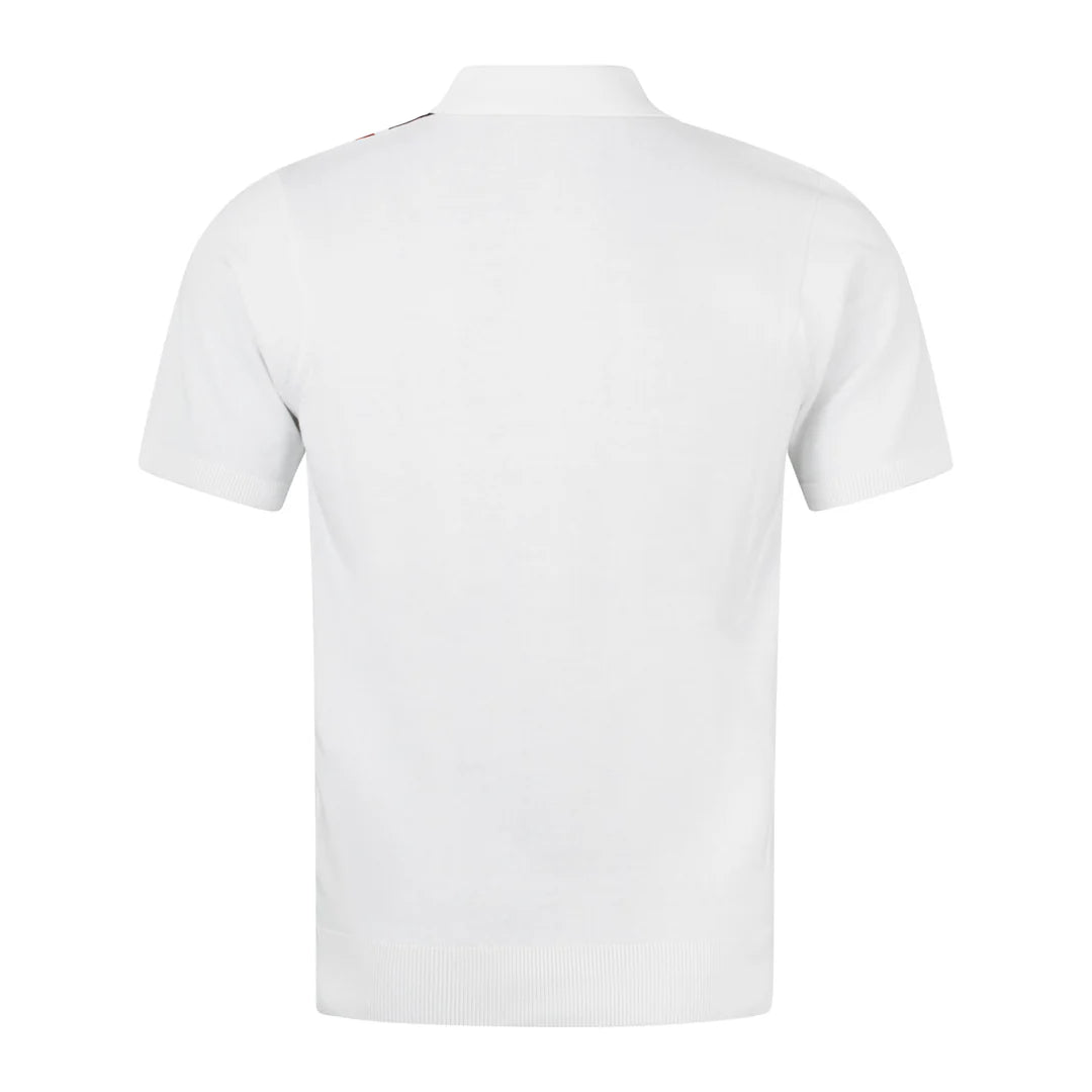 GABICCI Knitted Polo Shirt - Soda / White - V54GM03