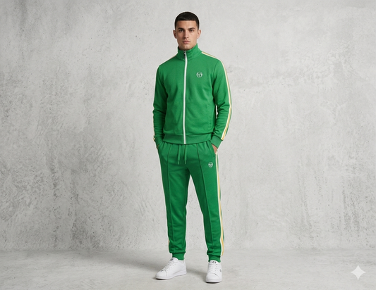 Sergio Tacchini Franco Track Pants | Fern Green/ White - STM12263-140