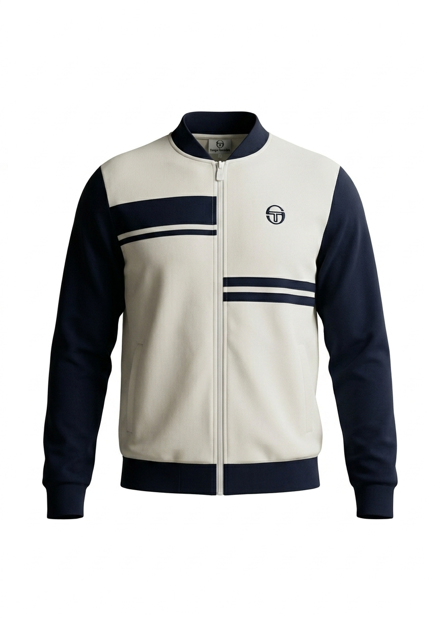 SERGIO TACCHINI - DALLARINDO TRACK TOP | GARDENIA/BLACK - STM12211-142