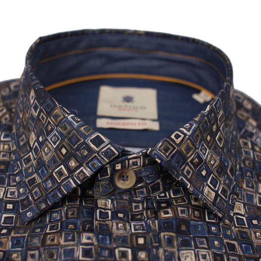 HATICO Sport men's shirt modern fit blue D70056 71107 176