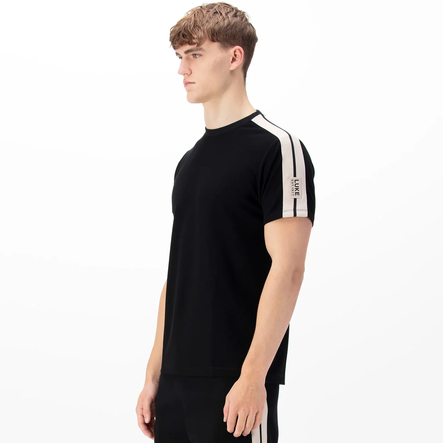 LUKE 1977 Imperial Badge Detail Reg Fit T-shirt - 240gsm / Black - M770150
