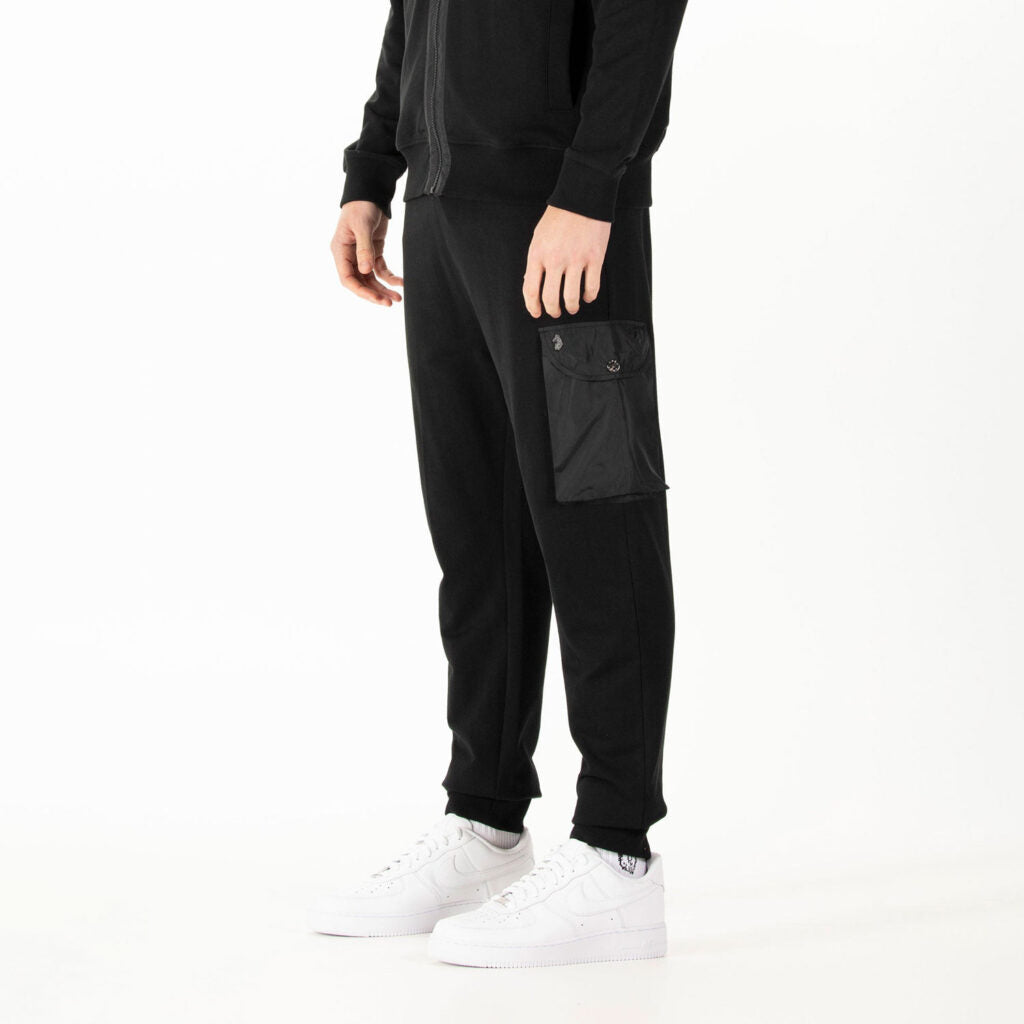 LUKE 1977 Ealing Contrast Regular Fit Joggers - Black - M790365