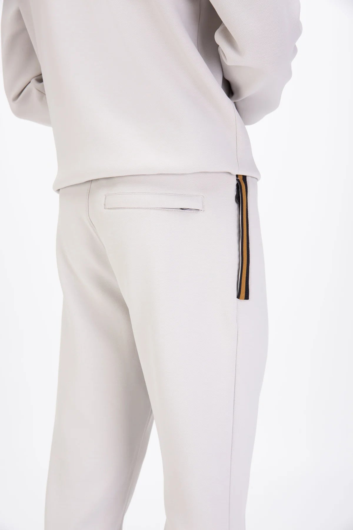 Luke1977 Makati Ice Grey joggers in Clique sweats and joggers collection, showing the relaxed fit and soft fabric.