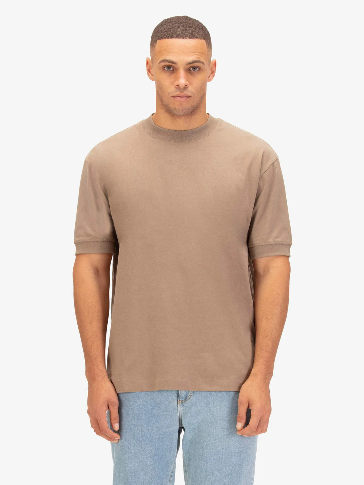 Luke 1977 Men's Heavyweight Relaxed Fit T-Shirt | Hardnut (Light Brown) – Premium 220gsm Cotton - M650110