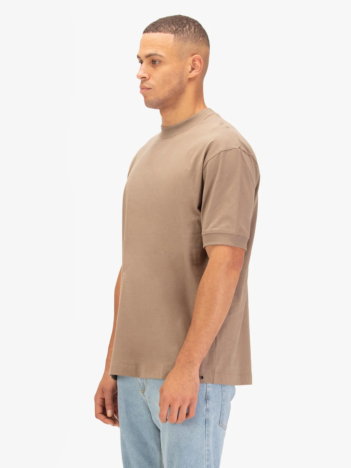 Luke 1977 Men's Heavyweight Relaxed Fit T-Shirt | Hardnut (Light Brown) – Premium 220gsm Cotton - M650110