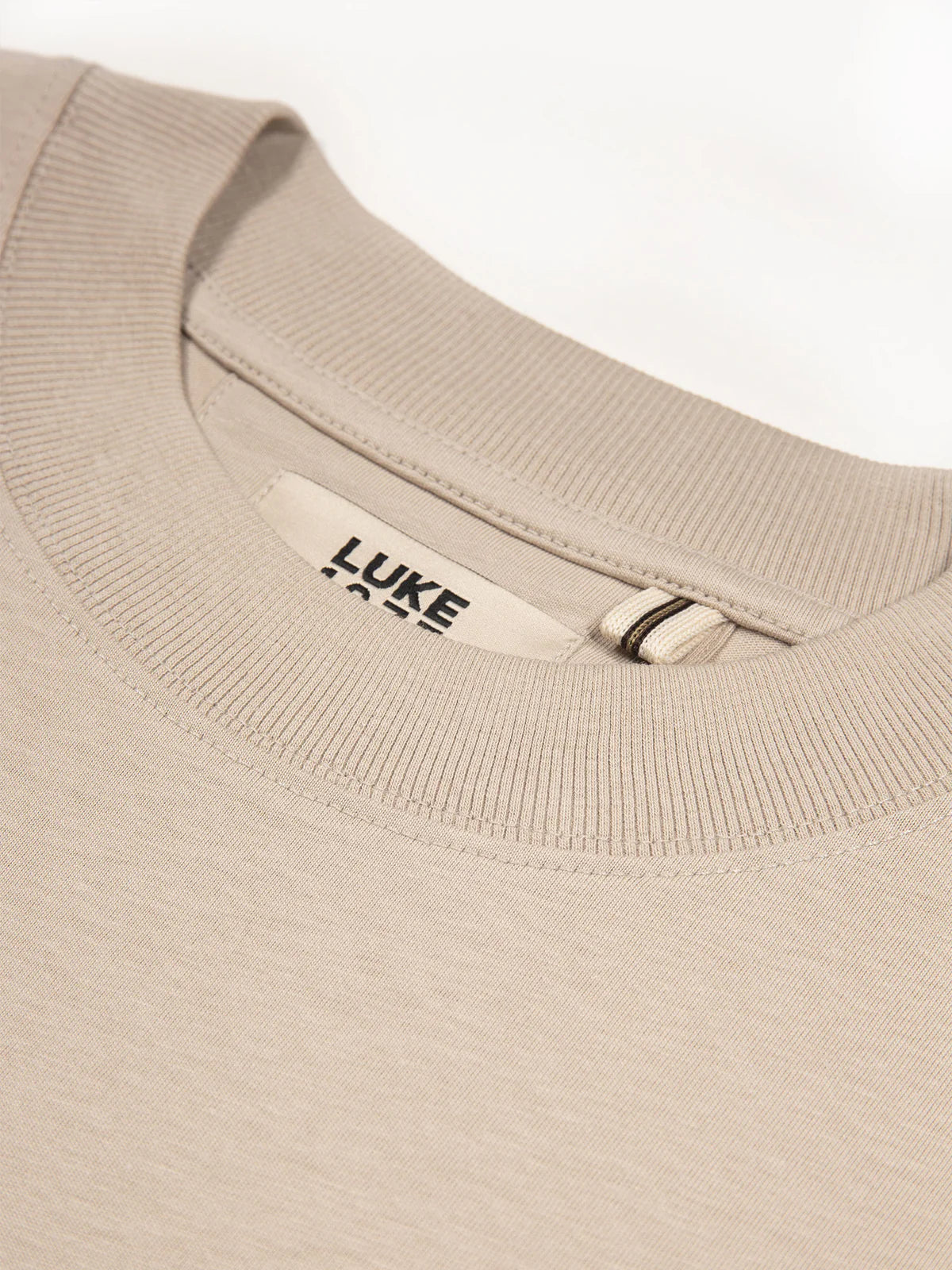 Luke 1977 Men's Heavyweight Relaxed Fit T-Shirt | Stone (Light Grey) – Premium 220gsm Cotton - M650110