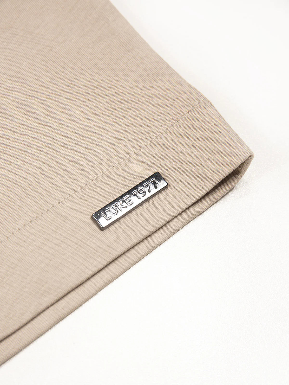 Luke 1977 Men's Heavyweight Relaxed Fit T-Shirt | Stone (Light Grey) – Premium 220gsm Cotton - M650110