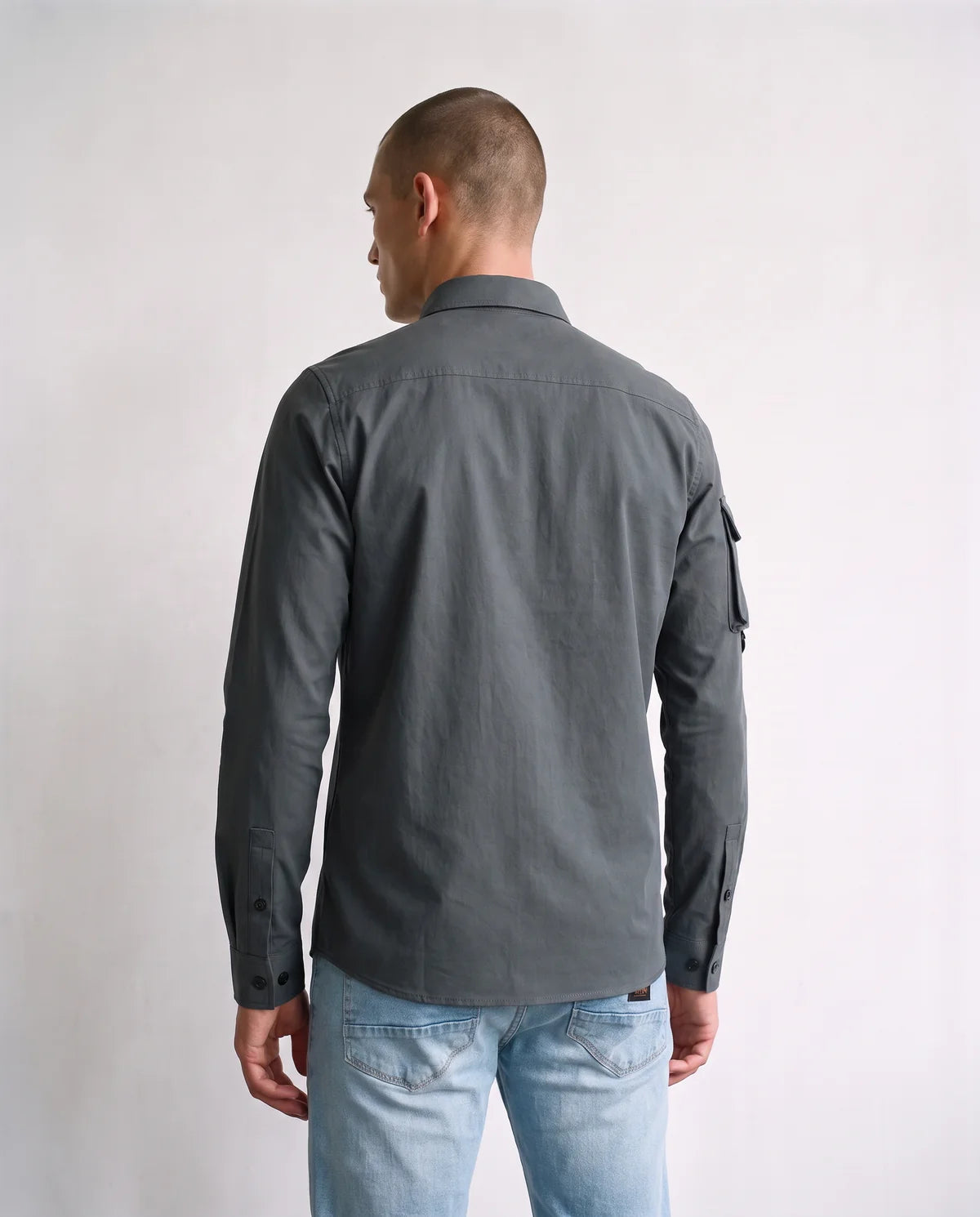 LUKE HULUN POCKET DETAIL SHIRT - UTILITY | CHARCOAL - M750450