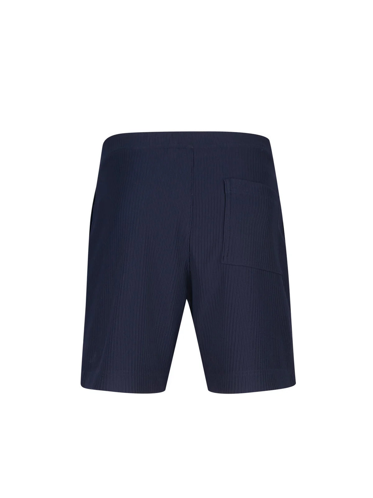 Dark navy LUKE 1977 Helston textured shorts by Clique, featuring a relaxed fit and detailed fabric texture.