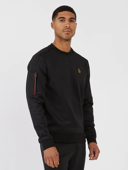 Luke Manila Crew Sweat | Black - M730361