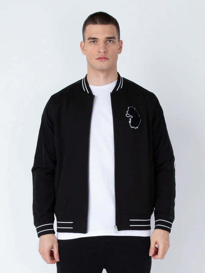 LUKE Harvard Varsity Jacket - Black