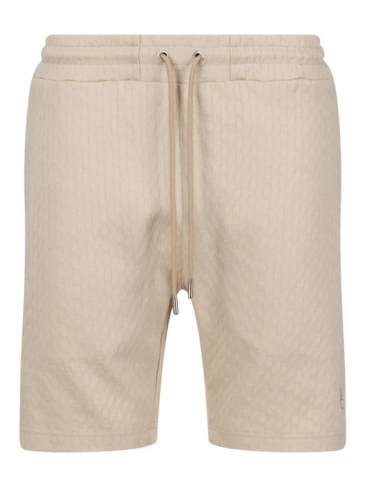 LUKE Jimbaran Mercerised Jacquard Shorts | Ecru - M760353