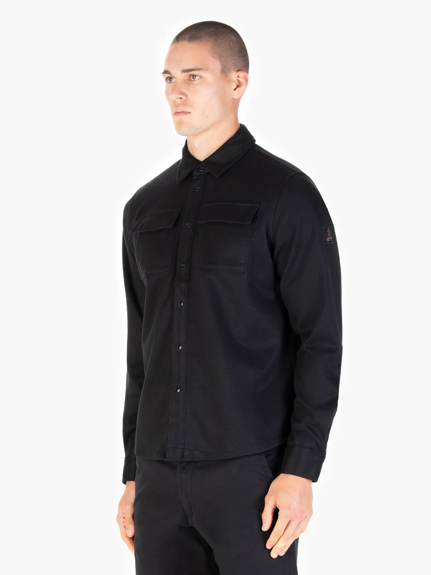LUKE 1977 - Ettrick Overshirt | Black - M780950