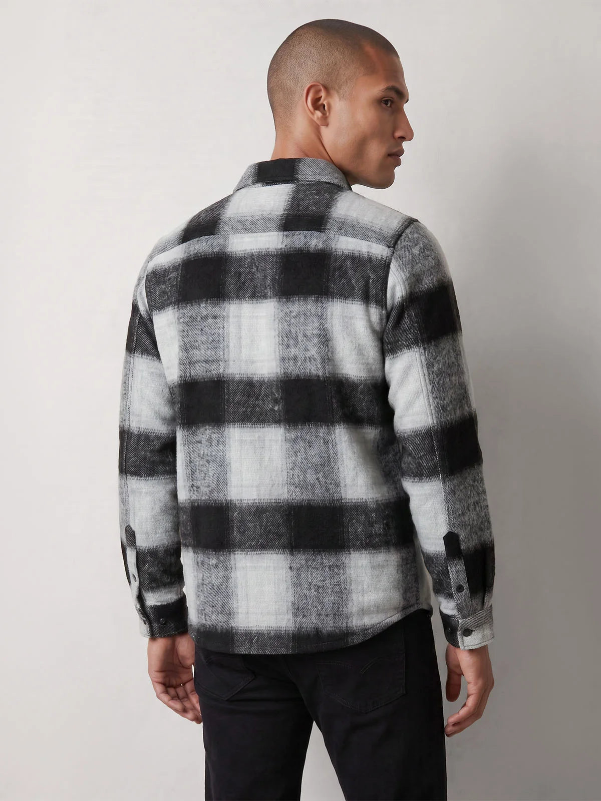 LUKE ETTTRICK OVERSHIRT - UTILITY | CHARCOAL CHECKERED - M780950