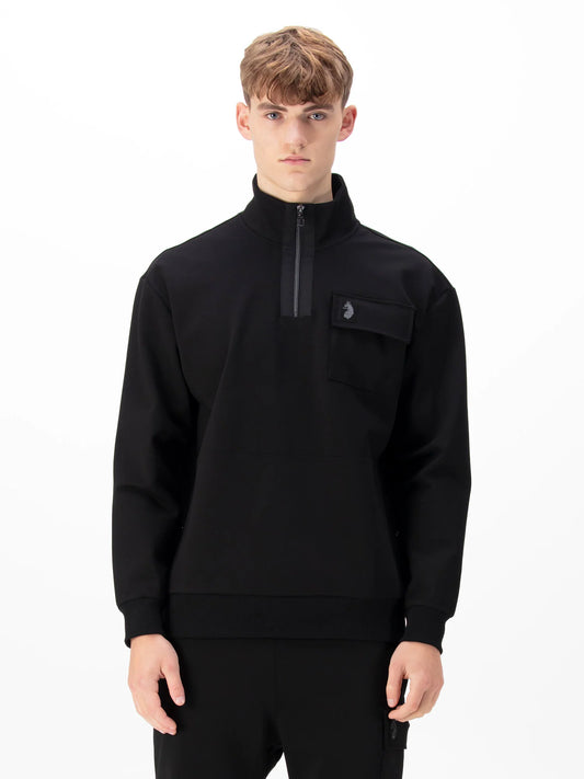 LUKE 1977 Baron Felt Premium Sweatshirt - 365GSM / Black - M790305