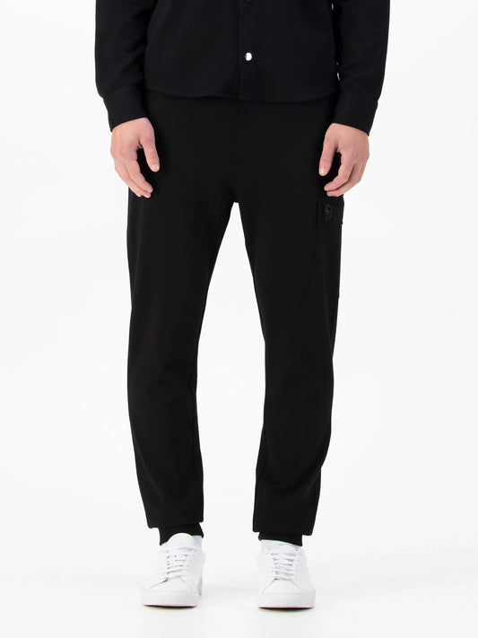 LUKE 1977 Rooted Felt Badge Joggers - 365GSM / Black - M790306