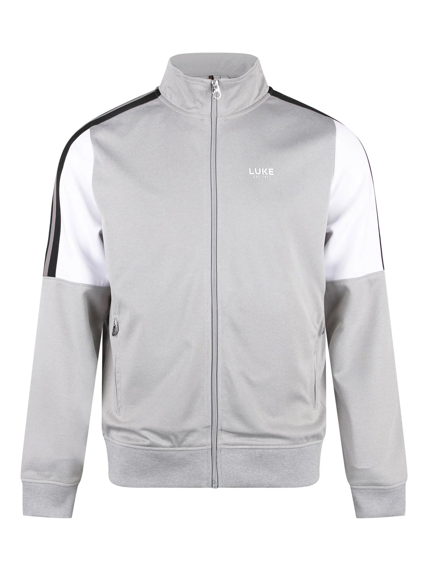 LUKE 1977 Redwood Zip Through Sweat - 310gsm / Mid Mrl Grey - M790358