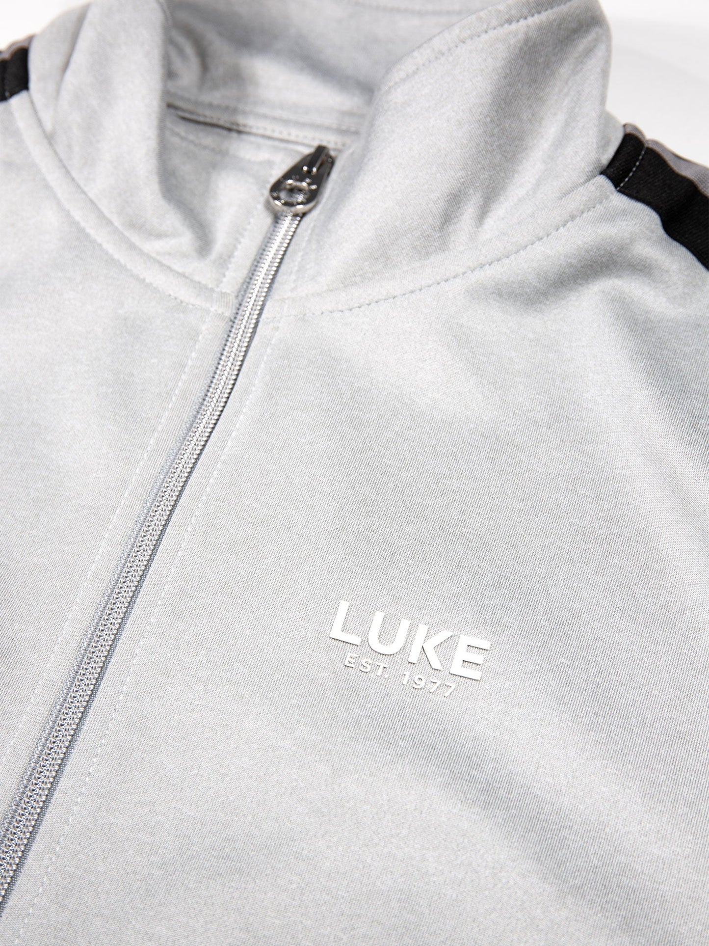 LUKE 1977 Redwood Zip Through Sweat - 310gsm / Mid Mrl Grey - M790358