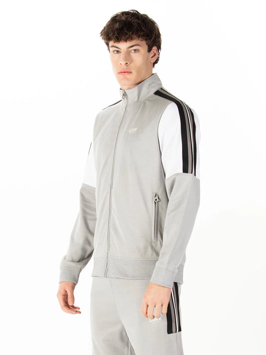 LUKE 1977 Redwood Zip Through Sweat - 310gsm / Mid Mrl Grey - M790358