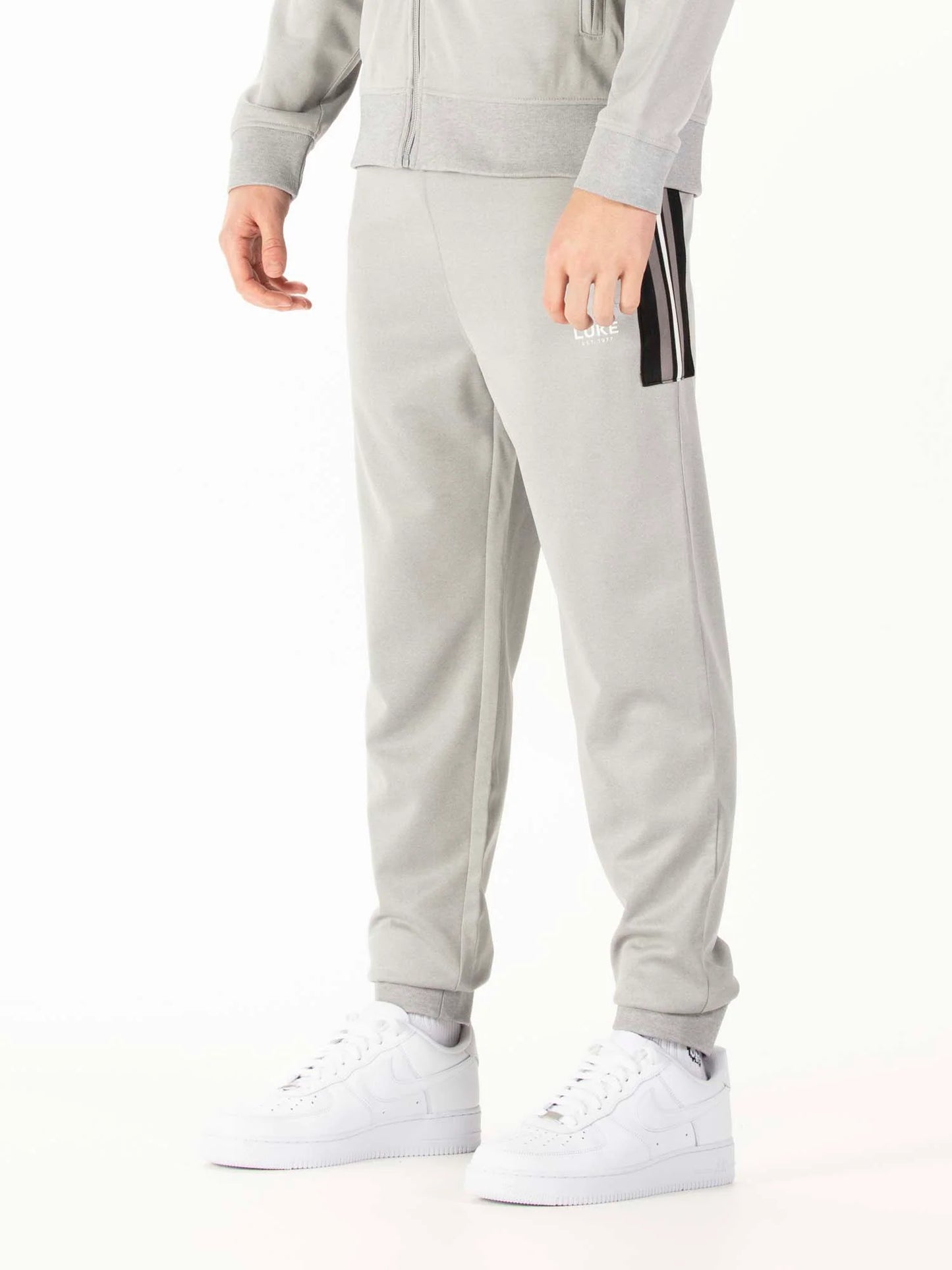 LUKE 1977 Congo Cuffed Joggers - 310gsm / Mid Mrl Grey - M790359