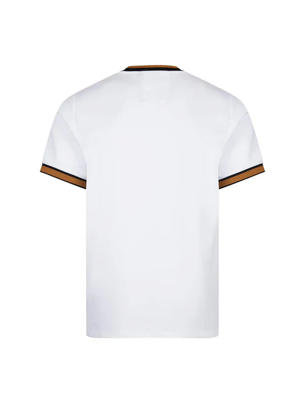 Luke 1977 Coron T-Shirt by Clique in ice grey, black, and gold, featuring a stylish crew neck and graphic design.