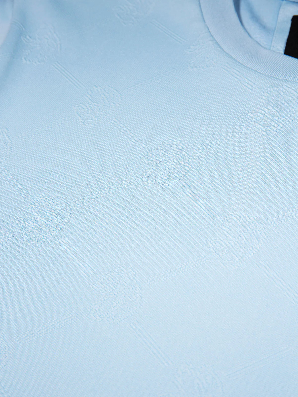 Luke Est 1977 Arriba Textured T-shirt | Sky Blue - M800166